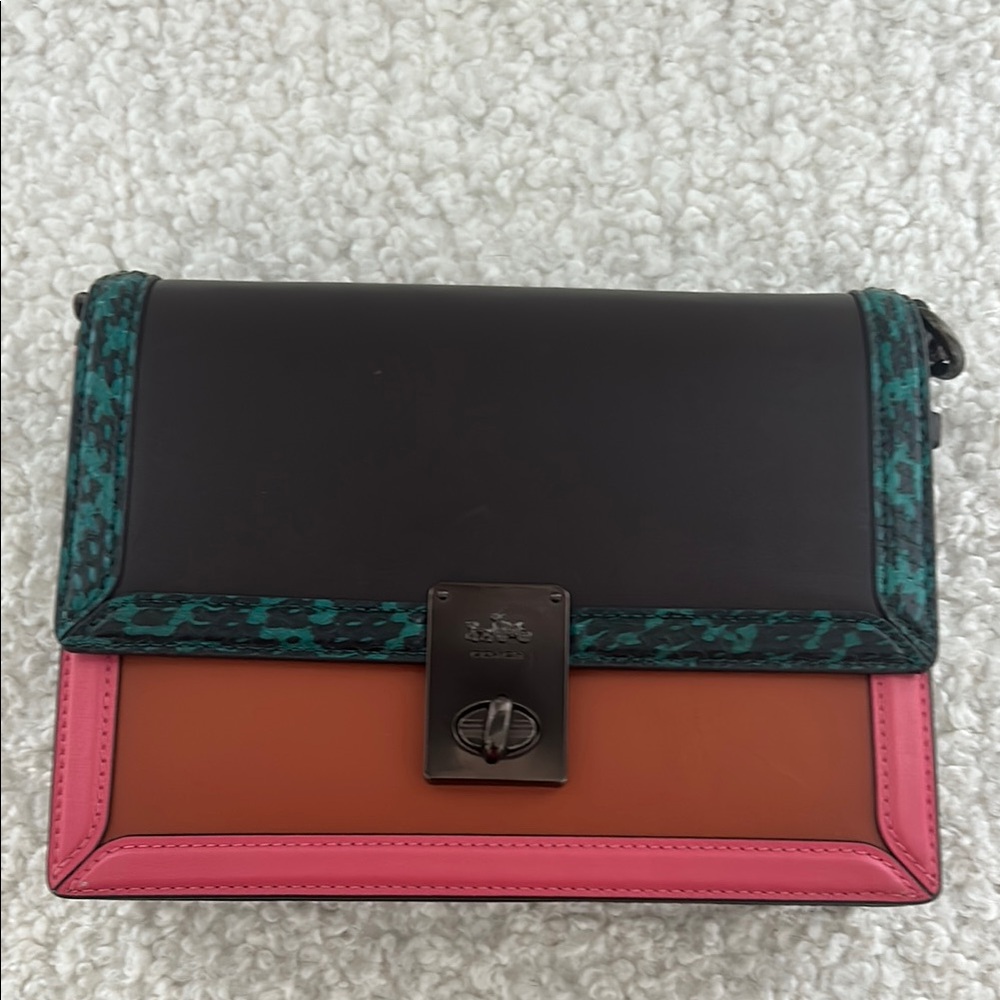 Coach Hutton Shoulder Bag in Colorblock